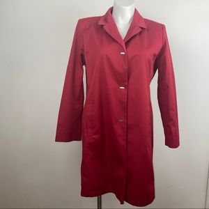 Gallery Rain Repellant Trench Coat, Size XL